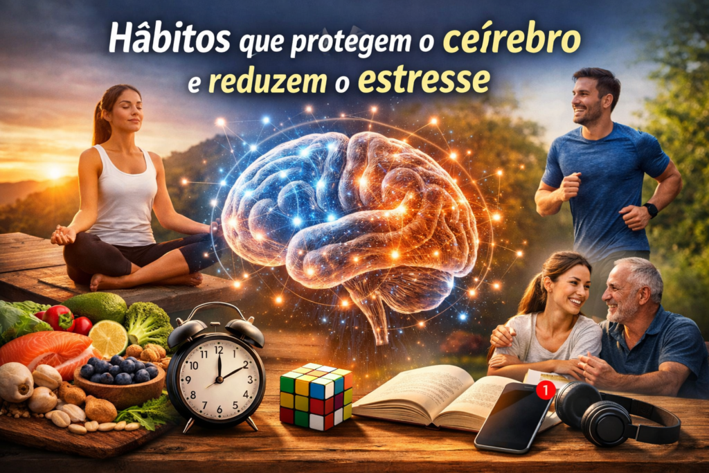 hábitos que protegem o cérebro e reduzem o estresse